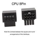マザーボード CPU 8ピン電源ステアリングコネクターインターフェース ステアリングヘッダー 90度アダプター、正曲げAタイプ、逆曲線Bタイプ