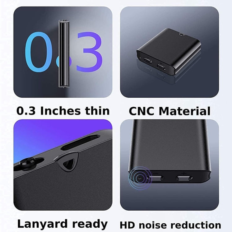 Q63 HDノイズキャンセリング磁気ボイスレコーダー ポータブルインテリジェント音声起動録音ペン、8GB、32GB