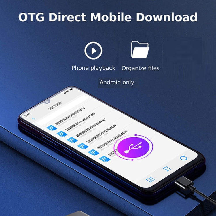Q63 HDノイズキャンセリング磁気ボイスレコーダー ポータブルインテリジェント音声起動録音ペン、8GB、32GB