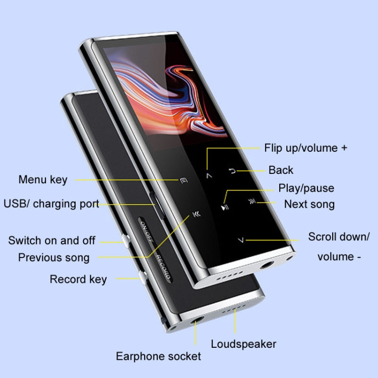 M27 1.8インチ Bluetooth MP3/MP4音楽プレーヤー 電子書籍レコーダー、4GB、8GB、16GB、32GB