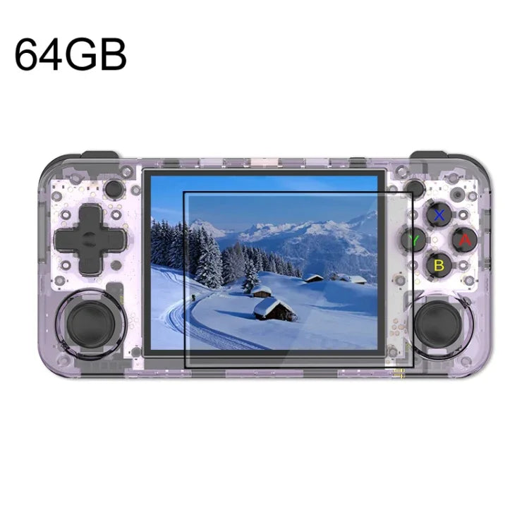 ANBERNIC RG35XX H ハンドヘルドゲームコンソール 3.5インチIPSスクリーン Linuxシステム、64GB、64GB+128GB