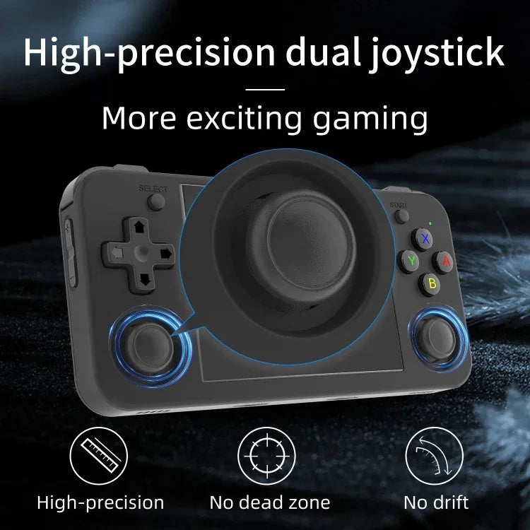 ANBERNIC RG35XX H ハンドヘルドゲームコンソール 3.5インチIPSスクリーン Linuxシステム、64GB、64GB+128GB