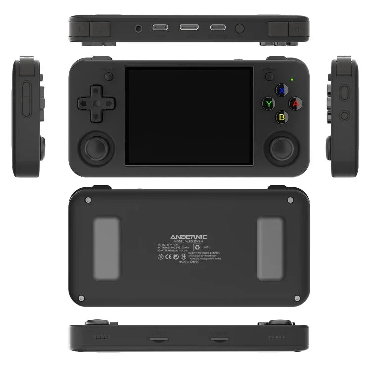 ANBERNIC RG35XX H ハンドヘルドゲームコンソール 3.5インチIPSスクリーン Linuxシステム、64GB、64GB+128GB