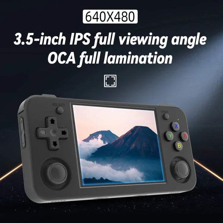 ANBERNIC RG35XX H ハンドヘルドゲームコンソール 3.5インチIPSスクリーン Linuxシステム、64GB、64GB+128GB