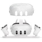 Meta Quest 3用PC保護シェル 7-in-1（グリッター透明）、7-in-1（グリッター透明ブルー）、7-in-1（グリッター透明レッド）、シングルシェル（グリッター透明）、シングルシェル（グリッター透明ブルー）、シングルシェル（グリッター透明レッド）