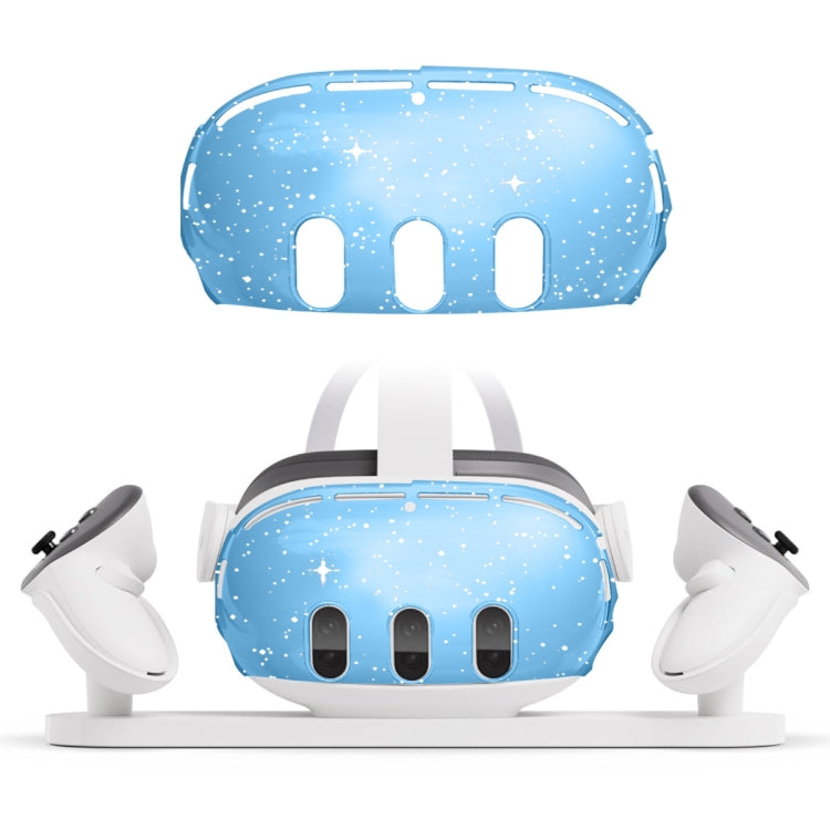 Meta Quest 3用PC保護シェル 7-in-1（グリッター透明）、7-in-1（グリッター透明ブルー）、7-in-1（グリッター透明レッド）、シングルシェル（グリッター透明）、シングルシェル（グリッター透明ブルー）、シングルシェル（グリッター透明レッド）