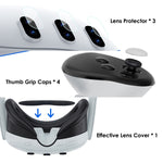 Meta Quest 3用PC保護シェル 7-in-1（グリッター透明）、7-in-1（グリッター透明ブルー）、7-in-1（グリッター透明レッド）、シングルシェル（グリッター透明）、シングルシェル（グリッター透明ブルー）、シングルシェル（グリッター透明レッド）