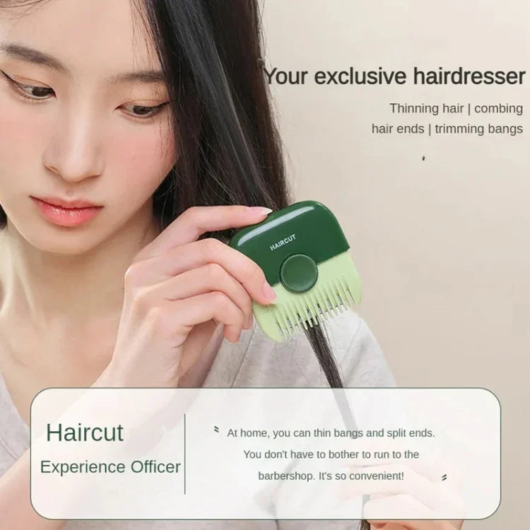 2イン1ヘアシャープナーコームヘアクリッパー切れ毛カット薄毛用