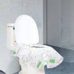 5個使い捨て不織布トイレットパッド携帯用ホテル＆旅行用カートゥーンユニバーサルクッション、恐竜、人魚