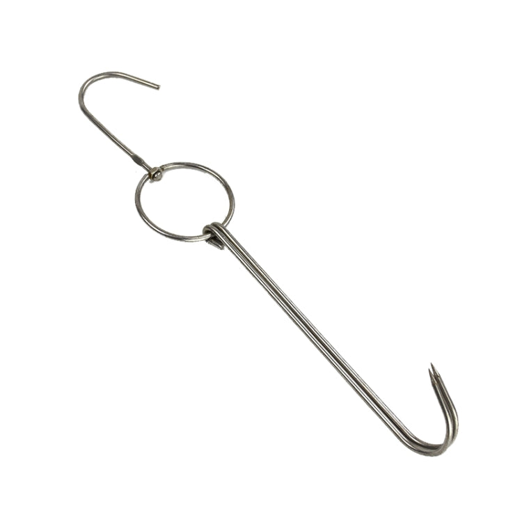 ステンレス製ダブルリングダッククッカーハンガー 屋外バーベキュー用吊りフックスタンド 3センチ小リング23cm、3センチ小ワックスリング24.5cm、3センチ大ワックスリング33cm、3センチ中ワックスリング29cm、4センチ厚手スチール短24cm