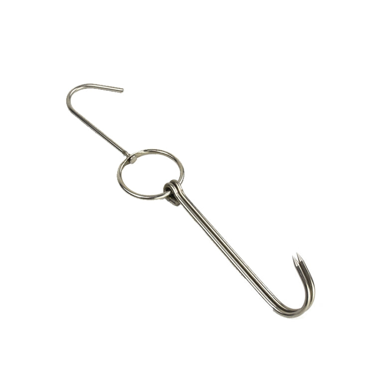 ステンレス製ダブルリングダッククッカーハンガー 屋外バーベキュー用吊りフックスタンド 3センチ小リング23cm、3センチ小ワックスリング24.5cm、3センチ大ワックスリング33cm、3センチ中ワックスリング29cm、4センチ厚手スチール短24cm