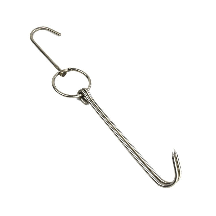 ステンレス製ダブルリングダッククッカーハンガー 屋外バーベキュー用吊りフックスタンド 3センチ小リング23cm、3センチ小ワックスリング24.5cm、3センチ大ワックスリング33cm、3センチ中ワックスリング29cm、4センチ厚手スチール短24cm