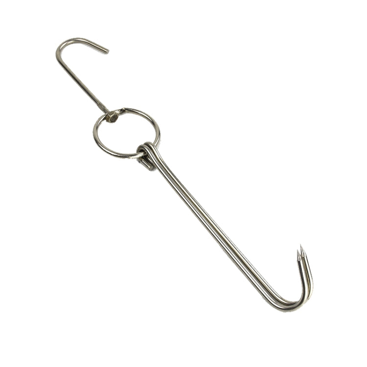 ステンレス製ダブルリングダッククッカーハンガー 屋外バーベキュー用吊りフックスタンド 3センチ小リング23cm、3センチ小ワックスリング24.5cm、3センチ大ワックスリング33cm、3センチ中ワックスリング29cm、4センチ厚手スチール短24cm