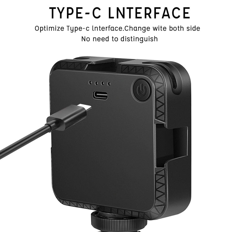 W64 64LEDビデオ会議モバイルラップトップライブフィルライト写真用ポケットランプ、クリップセット、クリップ＋三脚セット