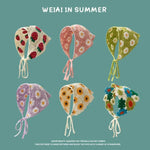 手作りクロシェ三角ヘッドバンド 多用途ヴィンテージガールラスティックヘアバンド ワンサイズ