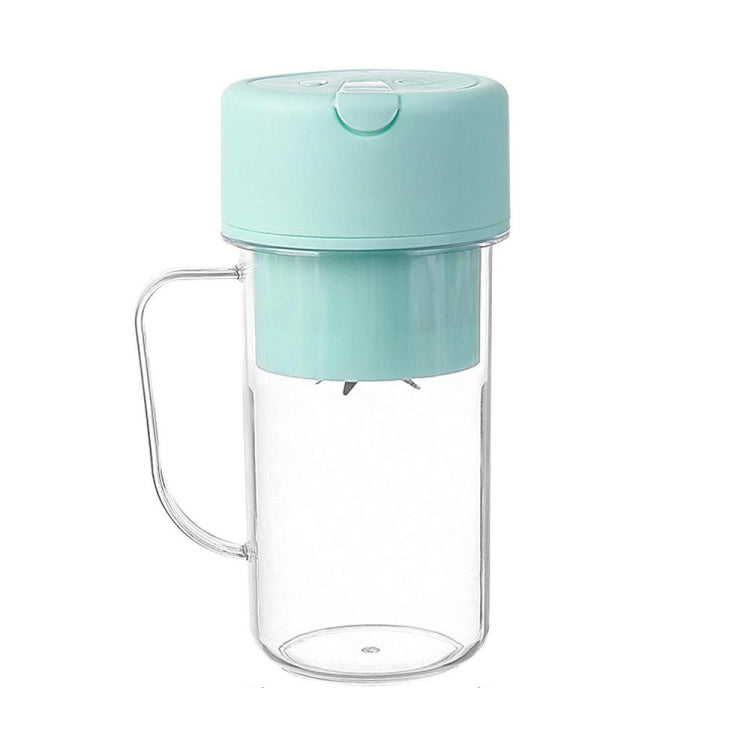 420ml 6枚刃 ストロー付きジュースカップ USB充電式 携帯用フルーツジューサー スムージーメーカー