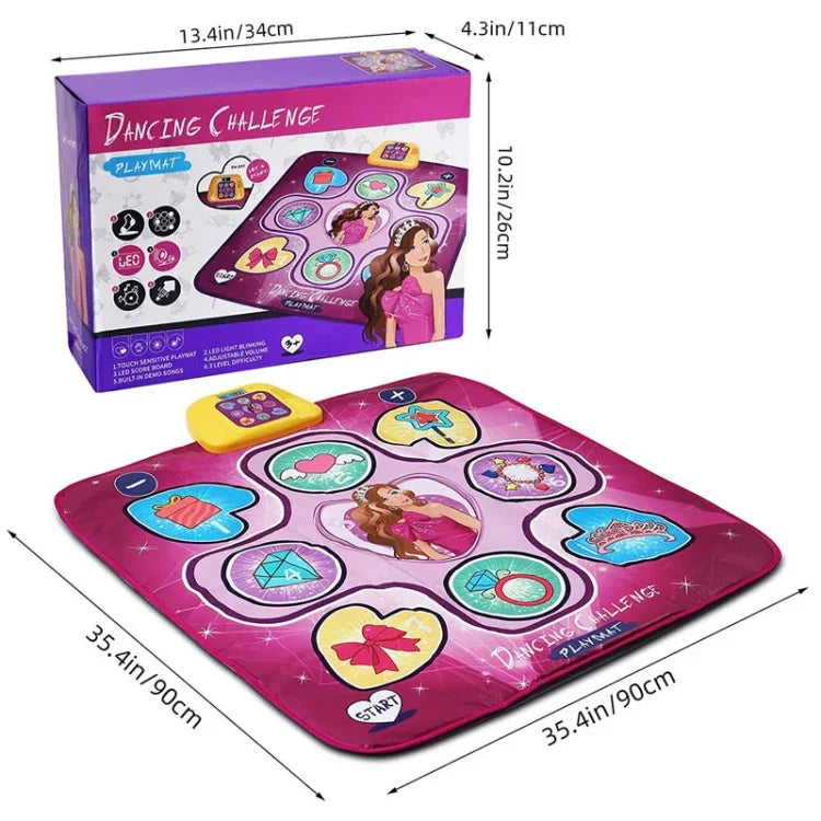 子供用音楽ダンスマット 電子音楽ダンスゲームパッド ミュージックボックスおもちゃ