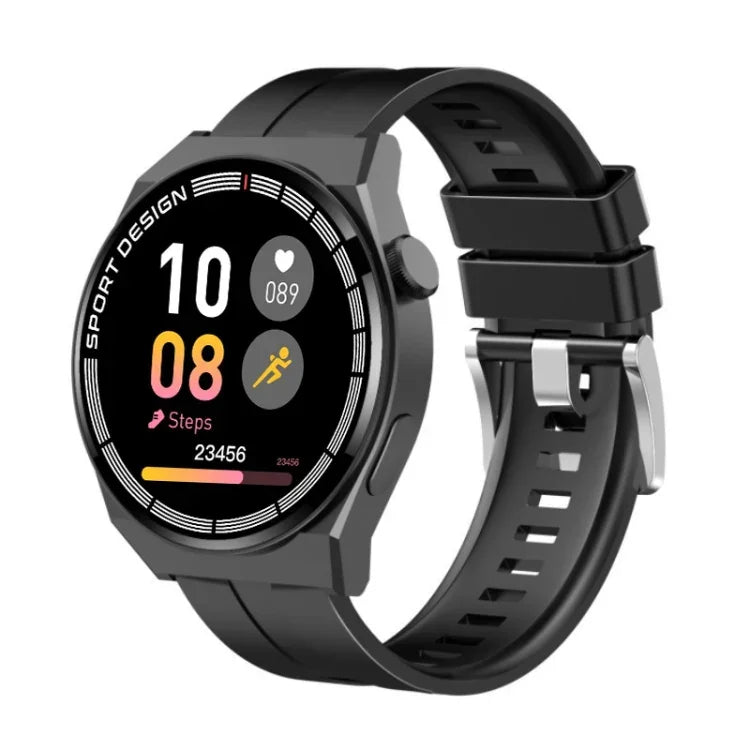 GT3Pro 1.28インチ ヘルスモニタリング Bluetooth通話 スマートウォッチ NFC対応、ブラックシリコン、シルバーシリコン、ブラックレザー、ブラウンレザー、ブラックスチール、シルバースチール、ブラック三連スチール、シルバー三連スチール