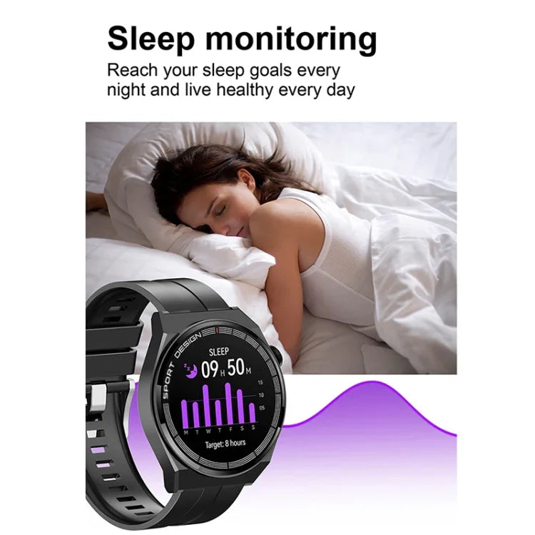 GT3Pro 1.28インチ ヘルスモニタリング Bluetooth通話 スマートウォッチ NFC対応、ブラックシリコン、シルバーシリコン、ブラックレザー、ブラウンレザー、ブラックスチール、シルバースチール、ブラック三連スチール、シルバー三連スチール