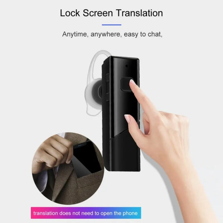 40言語即時リアルタイム翻訳スマートワイヤレスBT5.0翻訳イヤホン、40言語対応（ホワイト）、40言語対応（ブラック）