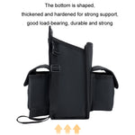 Car Seat Storage Mesh Pocket Hanging Storage Bag Tissue Box, H9160 Black