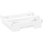 9インチ紙皿ディスペンサー アンダーキャビネット用竹皿ホルダー キッチン収納ラック 24 x 26.5 x 6.5cm