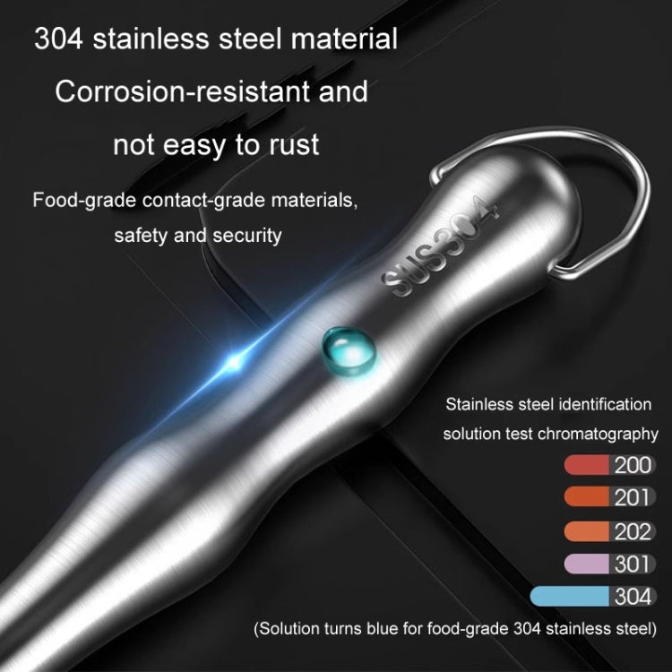 304厚手延長鋼線ポットブラシ ステンレス製キッチンクリーニングブラシ 25.5cm