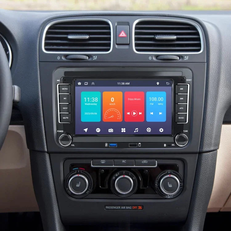フォルクスワーゲン/シュコダ用 1+32G プレーヤー 大画面 CarPlay Androidナビ 逆走カメラ一体型機、1+32G