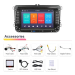 フォルクスワーゲン/シュコダ用 1+32G プレーヤー 大画面 CarPlay Androidナビ 逆走カメラ一体型機、1+32G