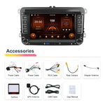 フォルクスワーゲン/シュコダ用 2+64G プレーヤー 大画面 CarPlay Androidナビ 逆走カメラ一体型機、2+64G