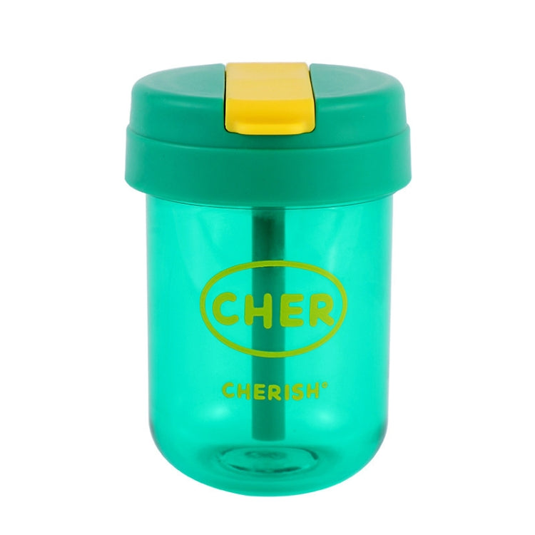 300ml ミニ子供用ウォーターマグ 漏れ防止 学生用プラスチック ポータブルストローカップ