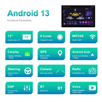 13.1インチ 4+64G Android 大画面ナビゲーター ユニバーサルマップAPK / Carplay / リバースカーイメージ、13.1インチ
