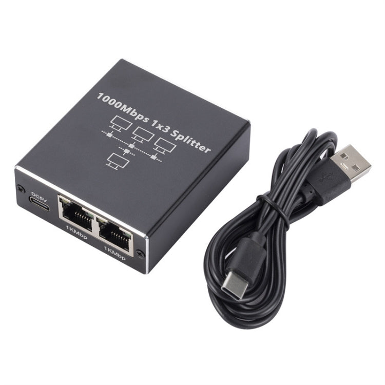 ギガビットネットワークスプリッター ネットワーク共有器 RJ45ネットワークケーブルスプリッター、1対3、1対4