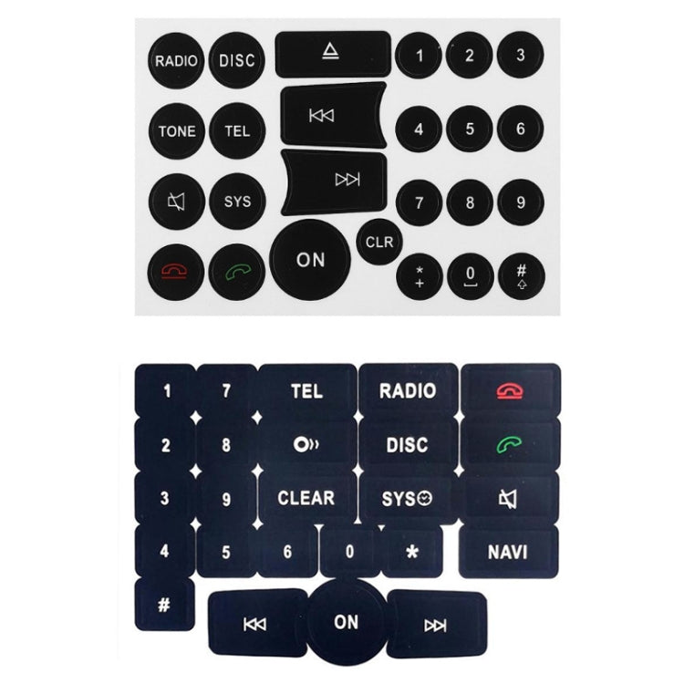 For Mercedes Benz C/E/GLK/W 2007-2014 Radio Button Repair Sticker