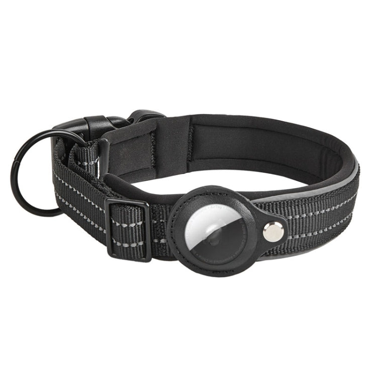 AirTag 第2世代 / AirTag 第1世代用 トラッカードッグカラー ネオプレン裏地 反射ペットカラー、S、M、L、XL