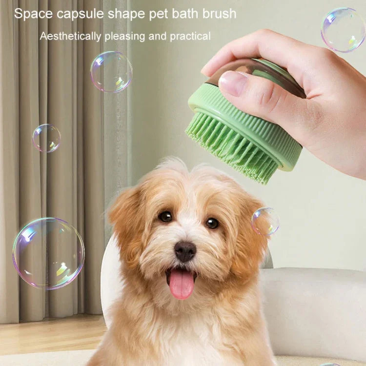 ペット用クリーニングカプセル 詰め替え式シャワージェルタイプ 猫 犬 入浴マッサージブラシ