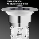 ポップアップキッチンシンク排水ストレーナーストッパーコンボ 詰まり防止＆簡単清掃 シンク排水ストレーナーストッパー