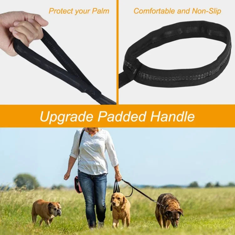 ペット追跡用犬用首輪リード犬訓練用伸縮牽引リード、2.5cm x 3m、2.5cm x 5m、2.5cm x 10m、2.5cm x 15m、2.5cm x 20m、2.5cm x 30m
