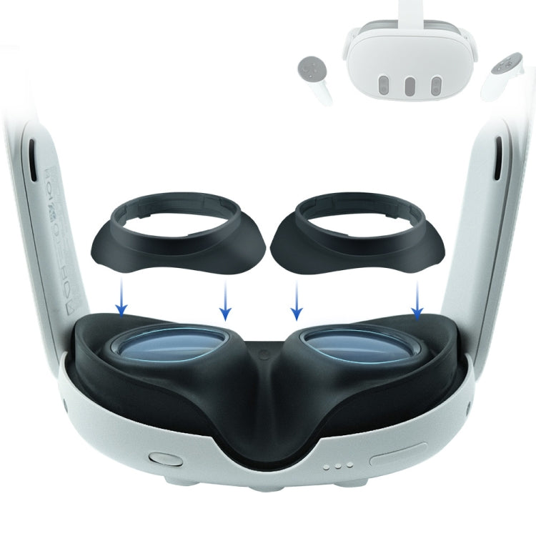 Meta Quest 3用VRメガネレンズ保護フレーム メガネのVRレンズ傷防止用