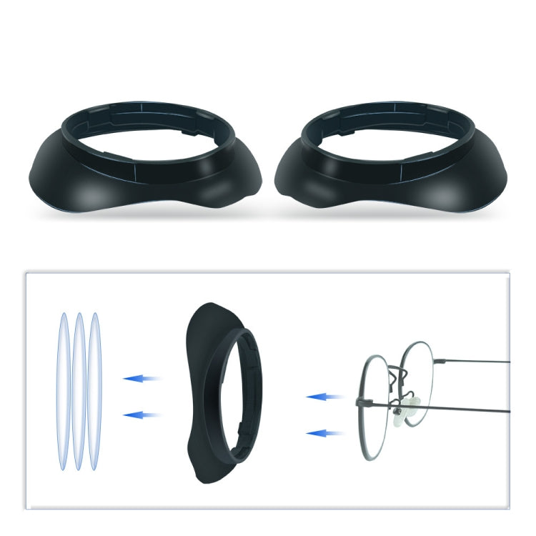 Meta Quest 3用VRメガネレンズ保護フレーム メガネのVRレンズ傷防止用