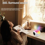 SY-688 TWS RGBカラフルライトミニカードBluetoothスピーカー、SY-688ホワイト