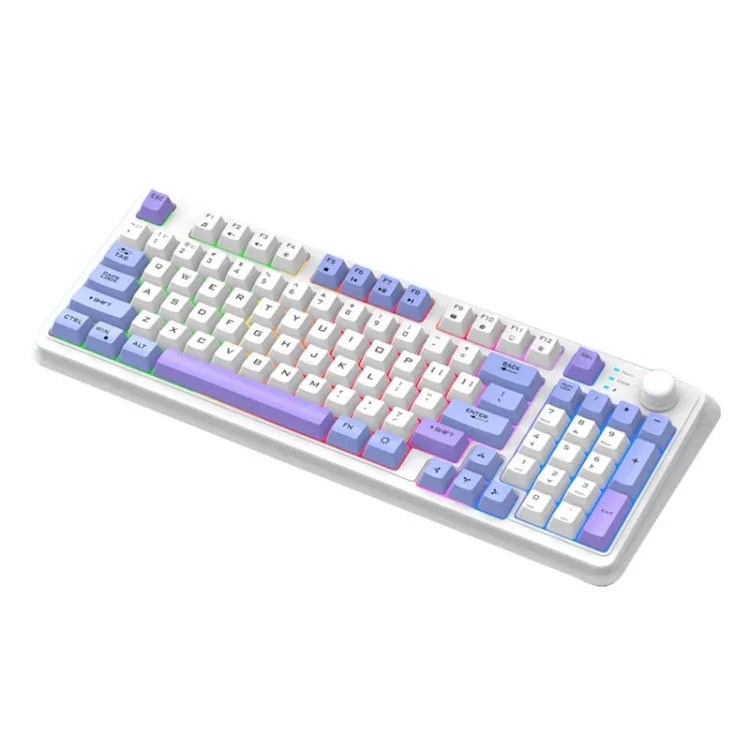 XUNSVFOX K94 Wireless Bluetooth Dual Mode Mechanical Keyboard Gaming Office Laptop Keyboard