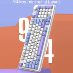 XUNSVFOX K94 ワイヤレスBluetoothデュアルモードメカニカルキーボードゲーミングオフィスノートパソコンキーボード