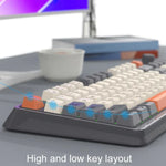 XUNSVFOX K94 ワイヤレスBluetoothデュアルモードメカニカルキーボードゲーミングオフィスノートパソコンキーボード