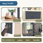 トリミング可能な自己粘着式猫用爪とぎマット DIYクライミングキャットスクラッチャー, 30 x 100cm, 40 x 100cm, 60 x 100cm