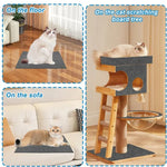 トリミング可能な自己粘着式猫用爪とぎマット DIYクライミングキャットスクラッチャー, 30 x 100cm, 40 x 100cm, 60 x 100cm
