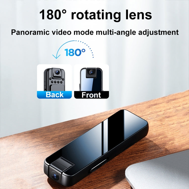 Mrobo D6 1080P 回転カメラ ナイトビジョンビデオ録画機 バッククリップ付き、メモリなし、16GB、32GB、64GB、128GB