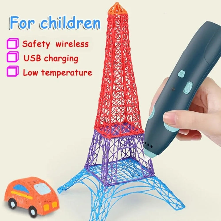 USB充電 低温ワイヤレス落書きプリントペンセット 子供用DIY 3Dペイントペン