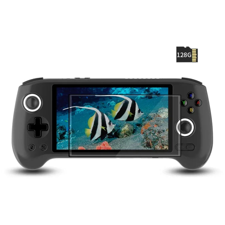 ANBERNIC RG556 ハンドヘルドゲームコンソール Android 13 システム 5.48インチ AMOLEDスクリーン WIFI Bluetooth ゲームプレーヤー、128GB+128GB、128GB+256GB