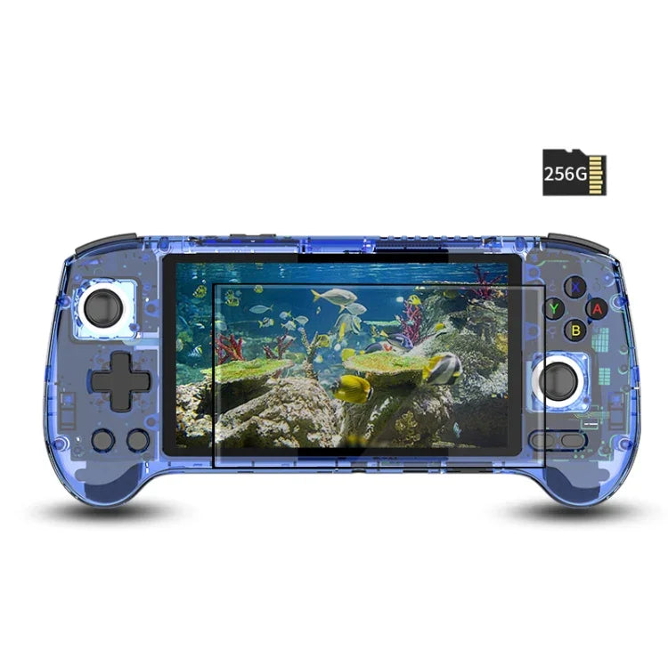 ANBERNIC RG556 ハンドヘルドゲームコンソール Android 13 システム 5.48インチ AMOLEDスクリーン WIFI Bluetooth ゲームプレーヤー、128GB+128GB、128GB+256GB